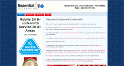 Desktop Screenshot of essentiallocks.com.au